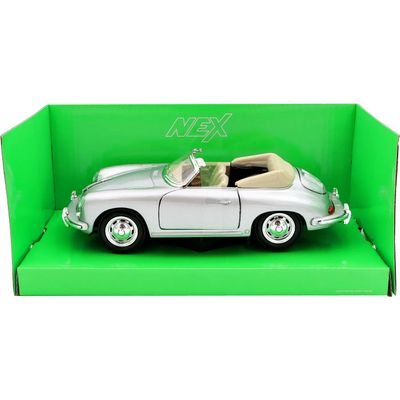 Porsche 356B - Silver - Welly - 1:24