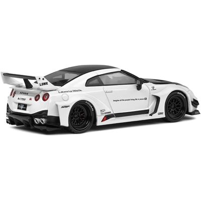 Nissan GT-R (R35) - LibertyWalk - Vit - Solido - 1:43