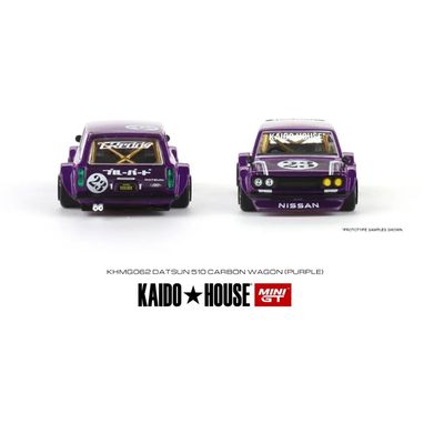 Datsun 510 Wagon - Lila - Kaido House - 062 - Mini GT - 1:64