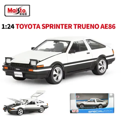 Toyota Sprinter Trueno AE86 - Vit - Maisto - 1:24