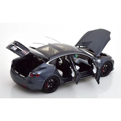 Tesla Model S P100D - 2016 - Gråmetallic - 1:18