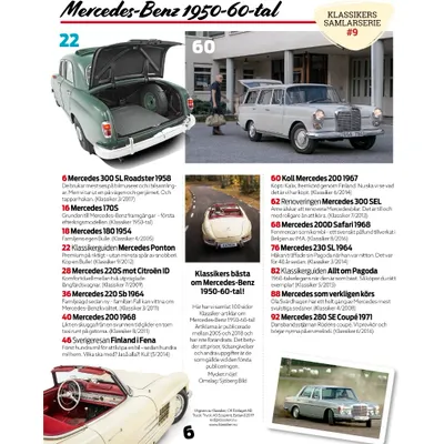 Mercedes-Benz 1950-60-tal - Klassikers Samlarserie - Tidning