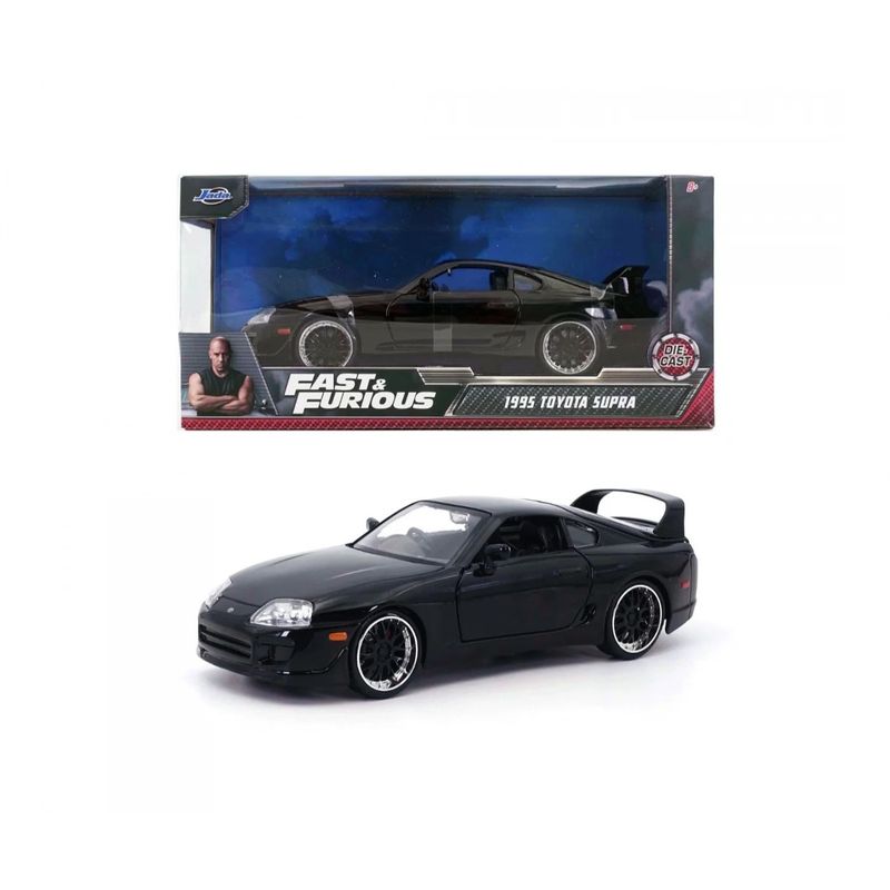 1995 Toyota Supra - Fast & Furious - Svart - Jada Toys 1:24