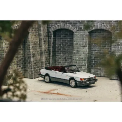 Saab 900 Turbo Convertible - Vit - GLOBAL64 - Tarmac Works