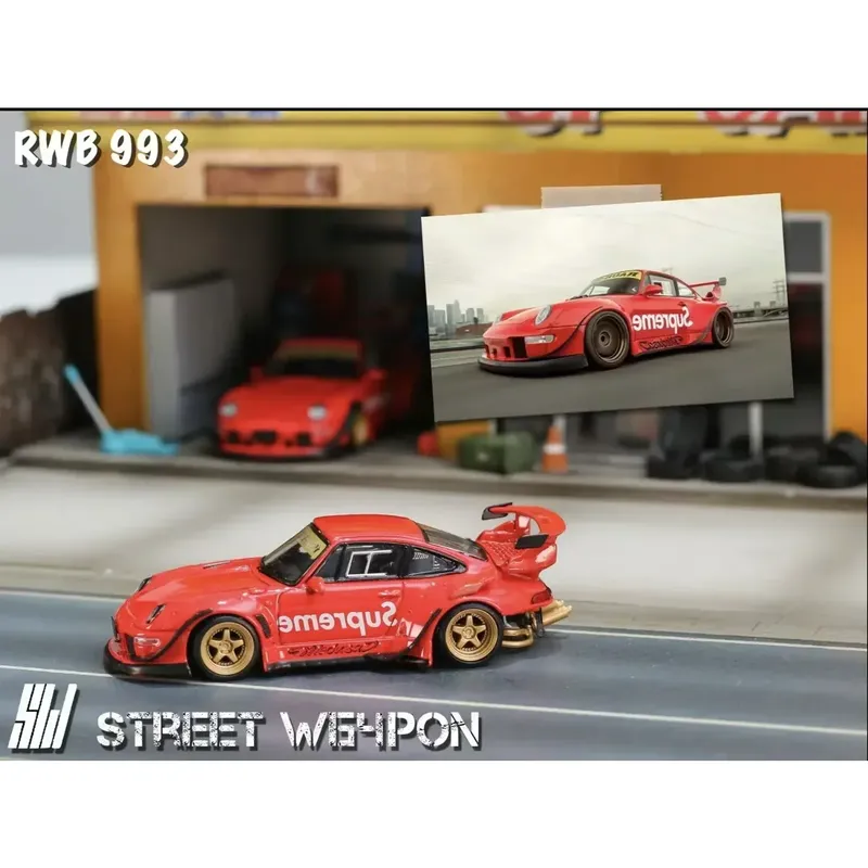 Porsche 911 (993) RAUH-Welt - Röd - Street Warrior - 1:64