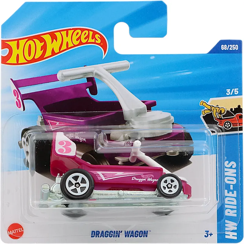 Draggin' Wagon - Lila - HW Ride-Ons - 68/250 - Hot Wheels