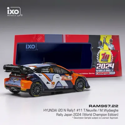 Hyundai i20 N Rally1 - Neuville / Wydaeghe - Rally Japan 2024 - Ixo - 1:43