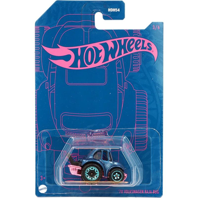 70 Volkswagen Baja Bug - Blue and Pink - Hot Wheels