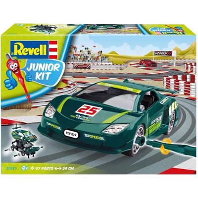 Sportbil - Grön - Byggsats - 00829 - Revell Junior - 24 cm