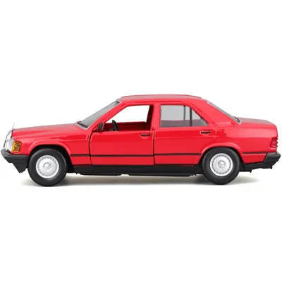 Mercedes-Benz 190 E 2.6 - W201 - Röd - Bburago - 1:24