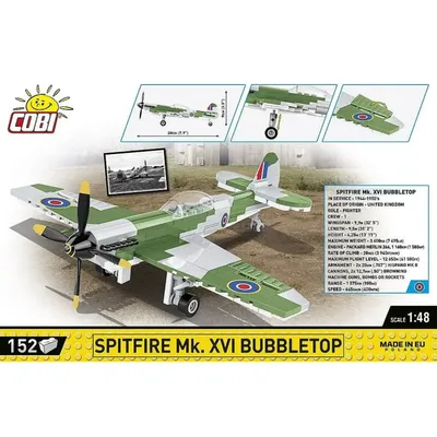 Spitfire Mk. XVI Bubbletop - Byggklossar - 5865 - COBI - 1:48