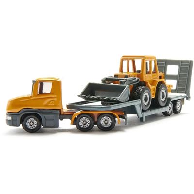 Dragbil + Trailer med Frontlastare - 1616 - Siku - 16 cm