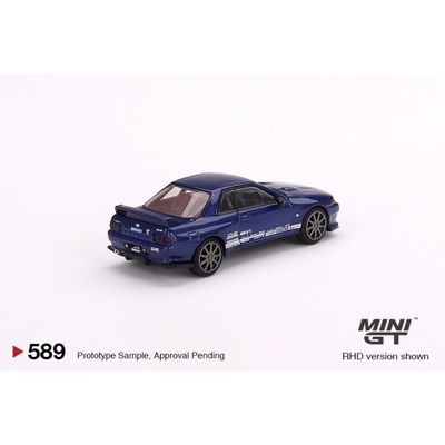 Nissan Skyline GT-R Top Secret VR32 - Blå - Mini GT - 1:64