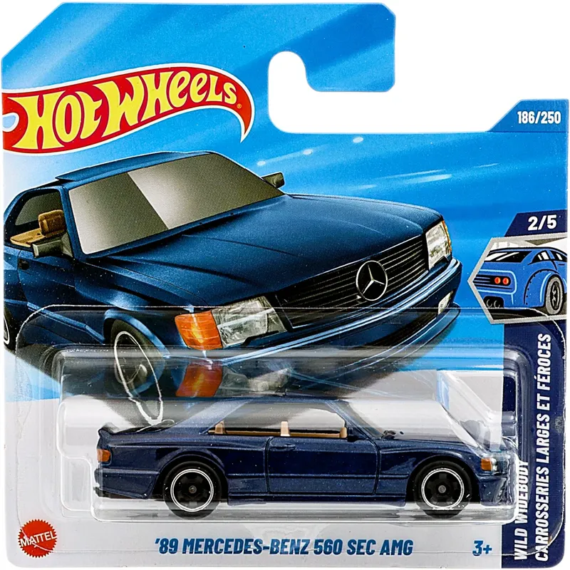 '89 Mercedes-Benz 560 SEC AMG - Blå - Wild Widebody - Hot Wheels