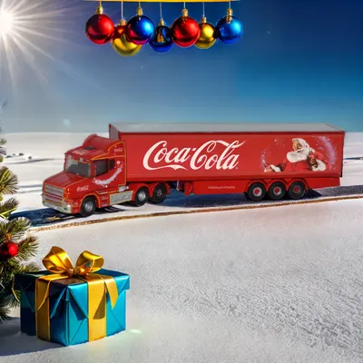 Scania T Cab - Coca-Cola Christmas Truck - Oxford - 1:148