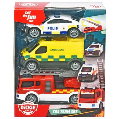 SOS Team Set - Svenska fordon - Dickie Toys