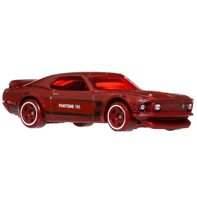 '69 Ford Mustang Boss 302 - Pantone 195 - Silver Series - Hot Wheels