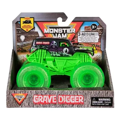 Grave Digger - Monster Jam - Light up Wheels Truck - 12 cm