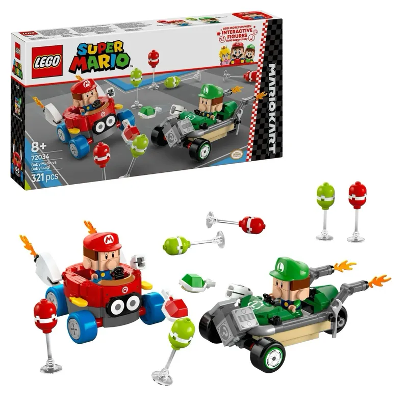 Baby Mario vs. Baby Luigi - Mario Kart - 72034 - LEGO