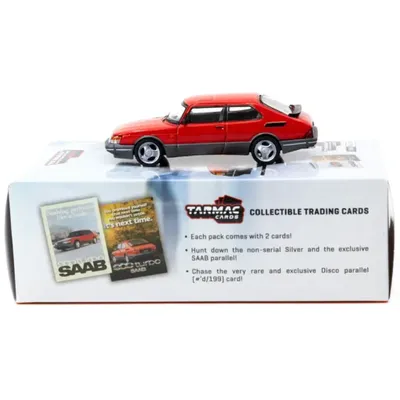 Saab 900 Turbo - Röd - Tarmac Works - 1:64