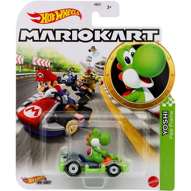 Yoshi - Pipe Frame - Mario Kart - Hot Wheels