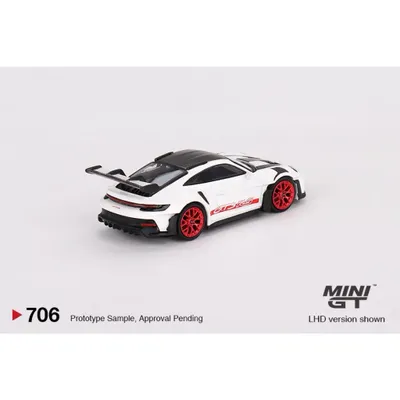 Porsche 911 GT3 RS - Weissach Package - Vit - Mini GT - 1:64