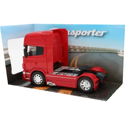 Scania V8 R730 - Dragbil - Röd - Welly - 1:32 - 18 cm