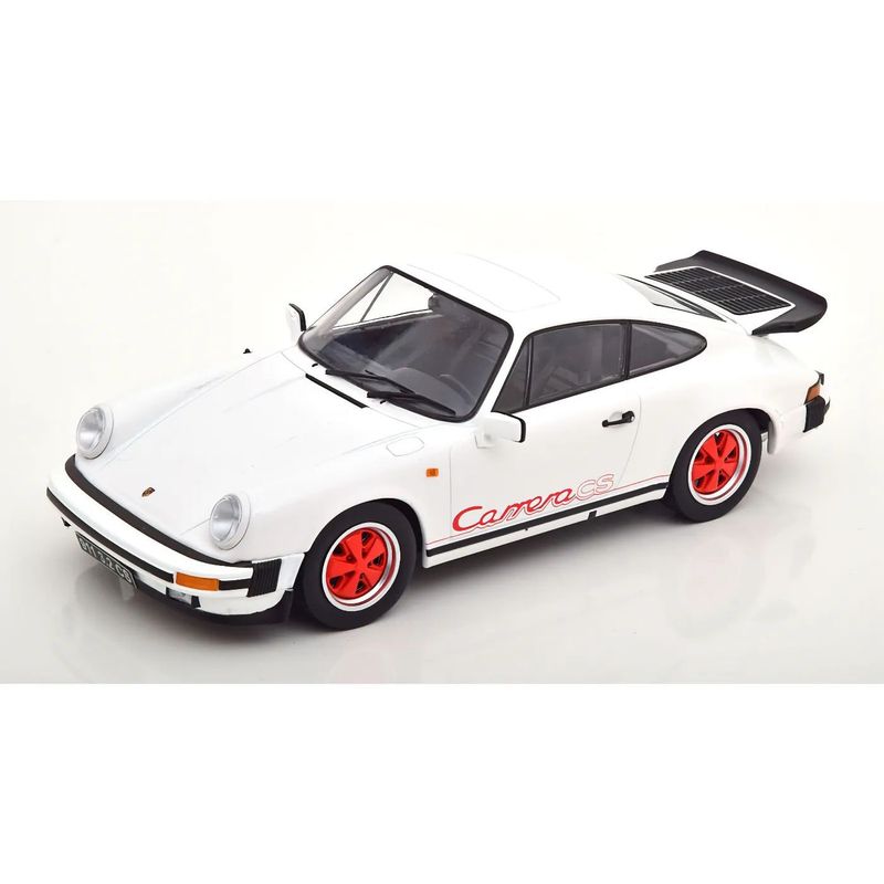 Porsche 911 Carrera Clubsport 1989 - Vit/Röd - KK-Scale 1:18