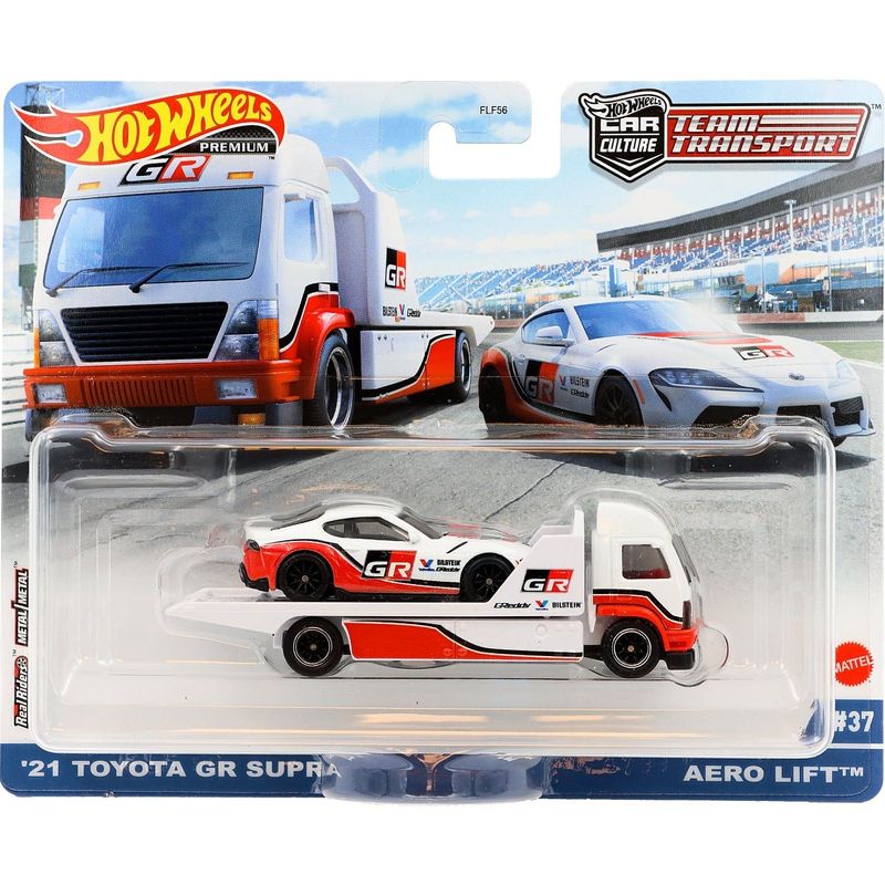 21 Toyota GR Supra + Aero Lift - Team Transport - Hot Wheels