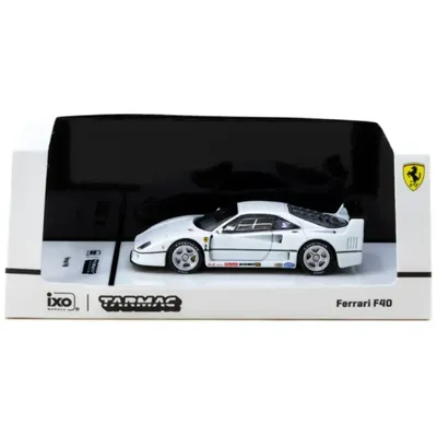 Ferrari F40 - Vit - HOBBY64 - Tarmac Works - 1:64