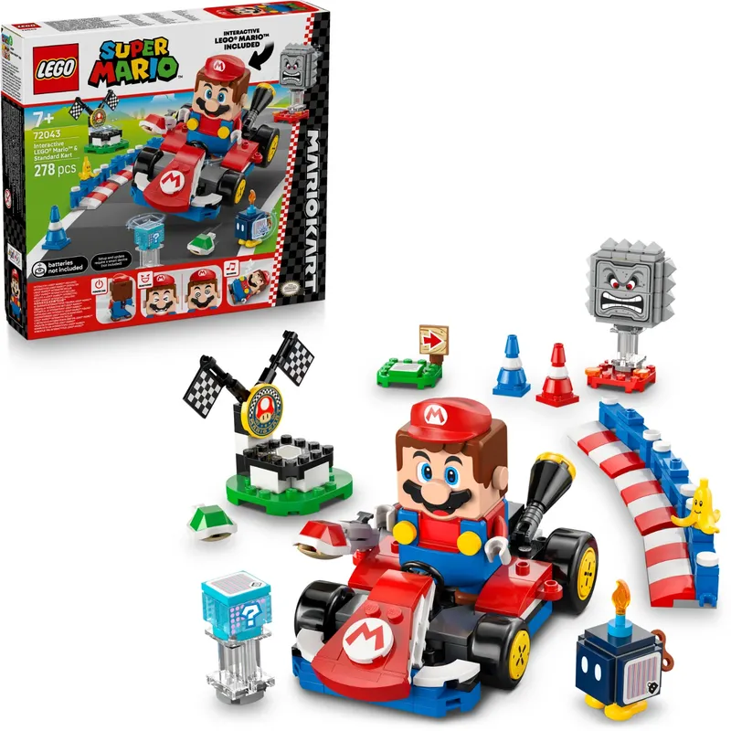 Mario & Standard Kart - Ljud & Effekter - Mario Kart - 72043 - LEGO