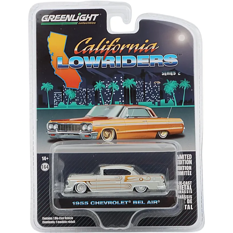 1955 Chevrolet Bel Air - Grå - GreenLight - 1:64