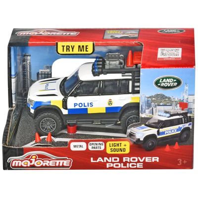 Land Rover Police - Svensk polisbil - Majorette Grand Series