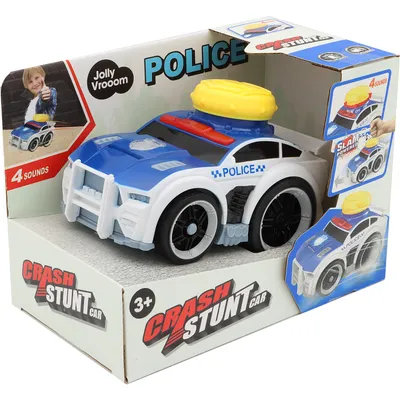 Polisbil - Ljud och Ljus - 13 cm