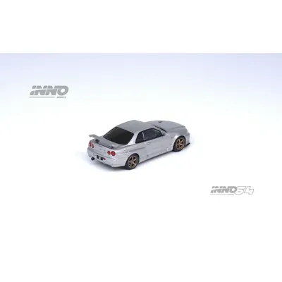 Nissan Skyline GT-R (R34) V-Spec II - Silver - Inno64 - 1:64