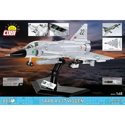 Saab AJ 37 Viggen - Klossbyggmodell - 5915 - COBI - 1:48