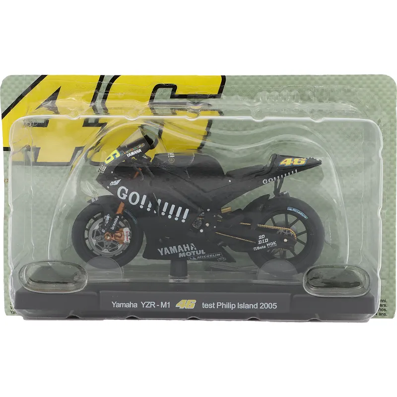 Yamaha YZR-M1 - #46 Rossi - Motorcykel - Svart - Altaya - 1:18