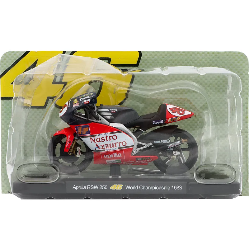 Aprilia RSW 250 - #46 Rossi - Motorcykel - Röd - Altaya - 1:18