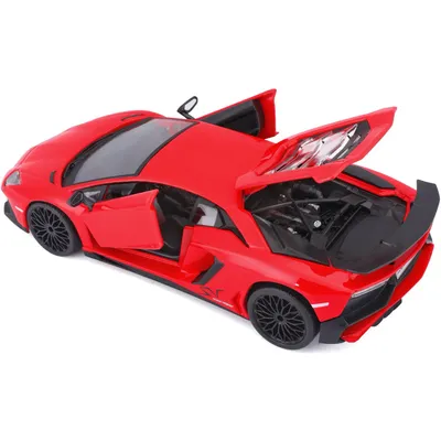 Lamborghini Aventador SV Coupé LP750-4 - Röd - Bburago 1:24