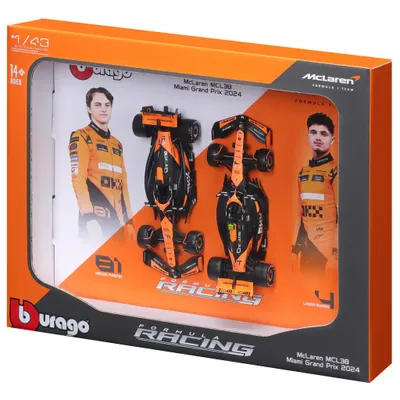 McLaren MCL38 - 2024 - Piastri + Norris - Bburago - 1:43