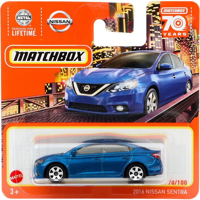 2016 Nissan Sentra - Blå - Matchbox 70 Years - Matchbox