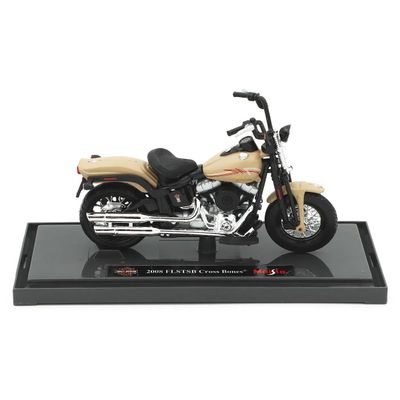 2008 FLSTSB Cross Bones - Harley - Beige - Maisto - 1:18