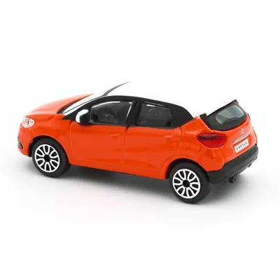 Renault Captur - Orange / Hvidt - Bburago - 9 cm