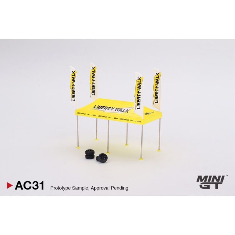 Paddock Service Tent Set - LB Racing - AC31 - Mini GT - 1:64