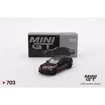 BMW M4 CSL - Svart - 703 - Mini GT - 1:64