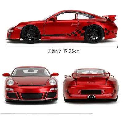 Porsche 911 GT3 (997) - Röd - Pink Slips - Jada Toys - 1:24