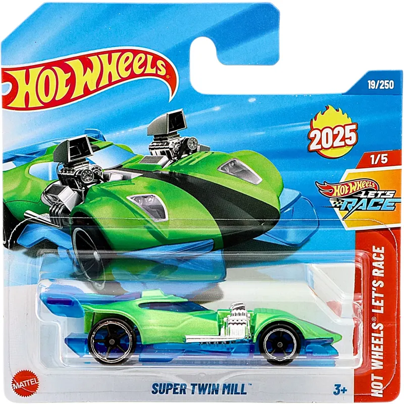 Super Twin Mill - Grön/Blå - Hot Wheels Let's Race - Hot Wheels