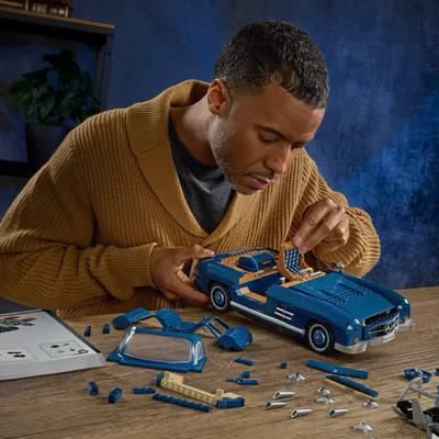 Mercedes-Benz 300 SL - Brick Shop - Klossbyggsats - Hot Wheels Premium Series