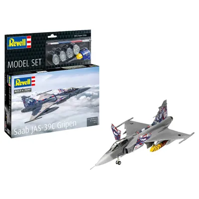 Saab JAS-39C Gripen - Set med färg, lim och pensel - 03776 - Revell - 1:72