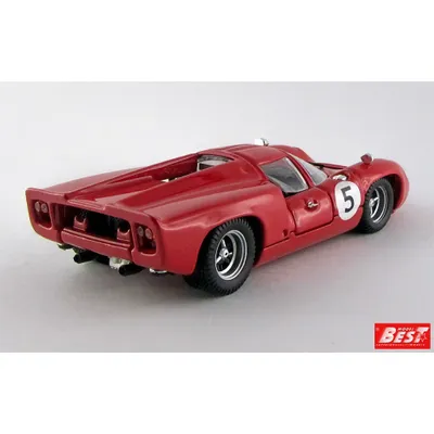SKADAD FÖRPACKNING - Lola T70 Coupe - Yngve Rosqvist - 1967 - Best Model - 1:43